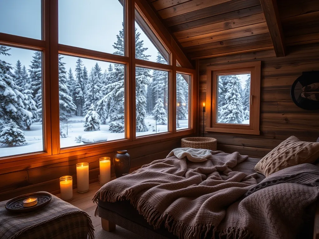 Norsk natur med trær og sti