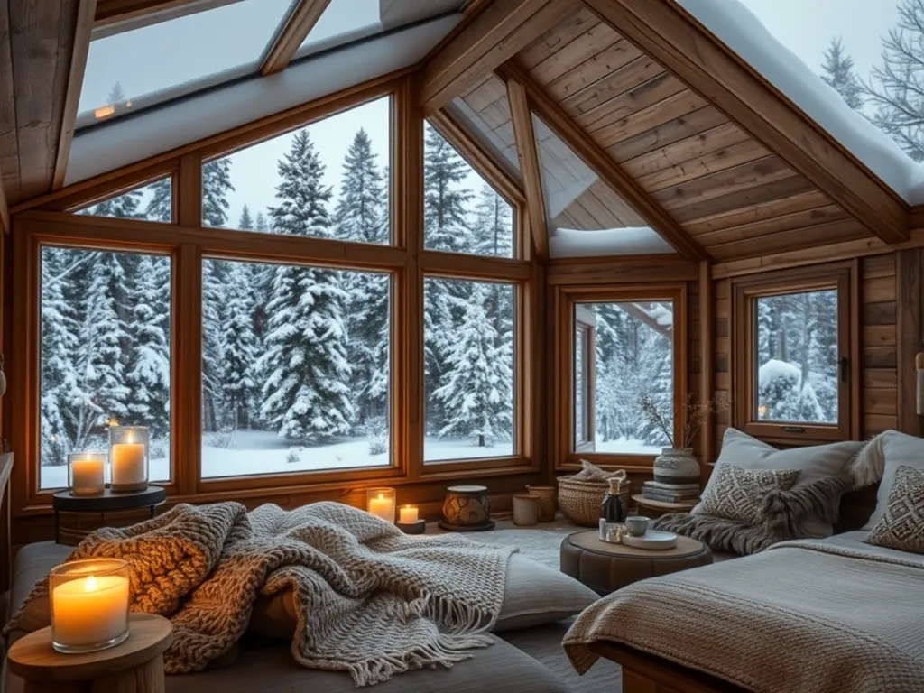 Elv som renner gjennom skog