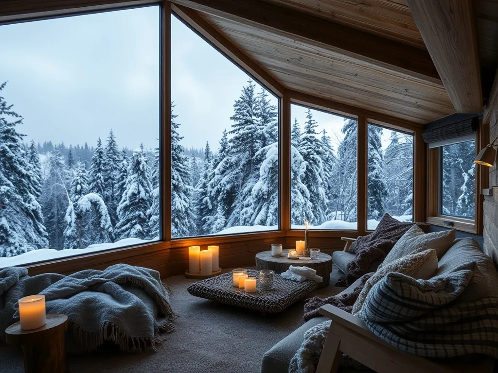 Hytte og skogopplevelse